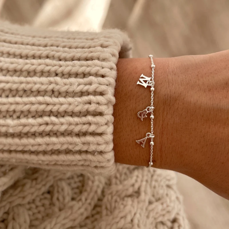 Bracelet "Initial" argent
