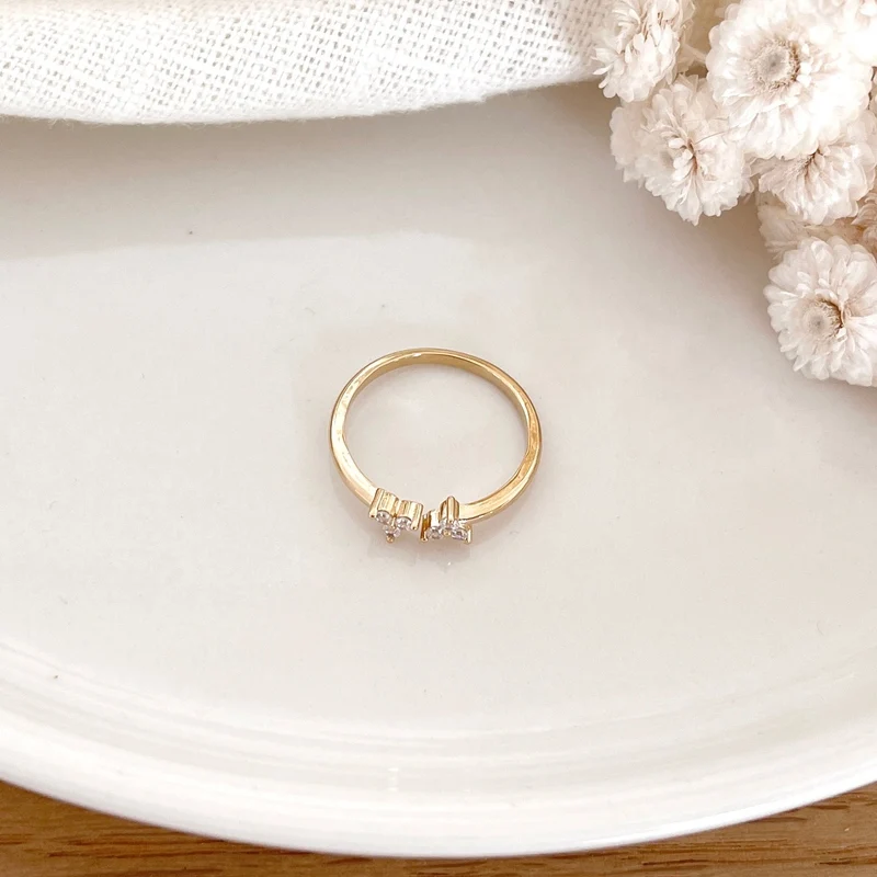 Bague "Leonie" plaqué or