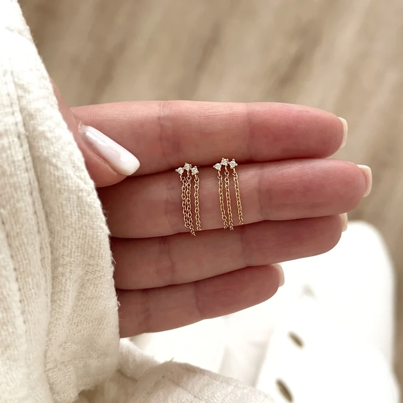 Boucles d'oreilles "Malika" plaqué or