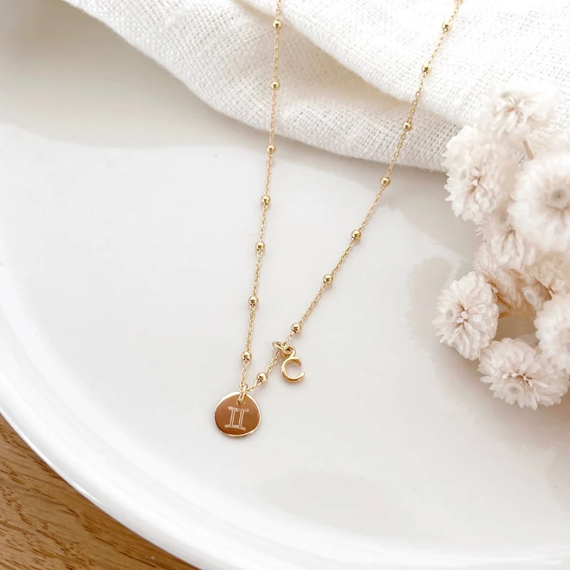 Collier "Mia" plaqué or
