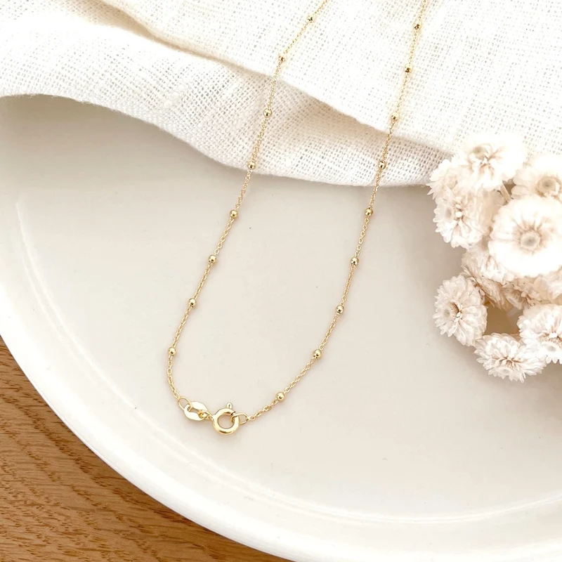 Collier "Mia" plaqué or