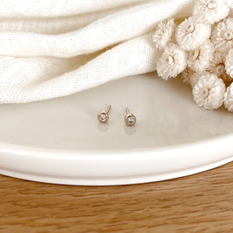 Boucles d'oreilles "Bree" plaqué or