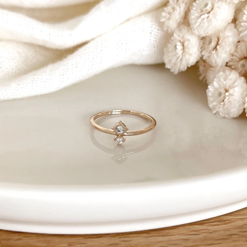 Bague "Edwin" plaqué or