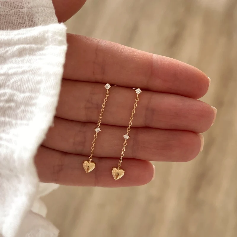 Boucles d'oreilles "Gatien" plaqué or
