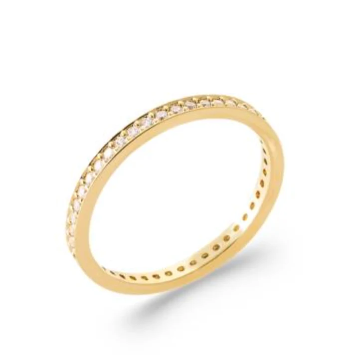 Bague "Kate" plaqué or