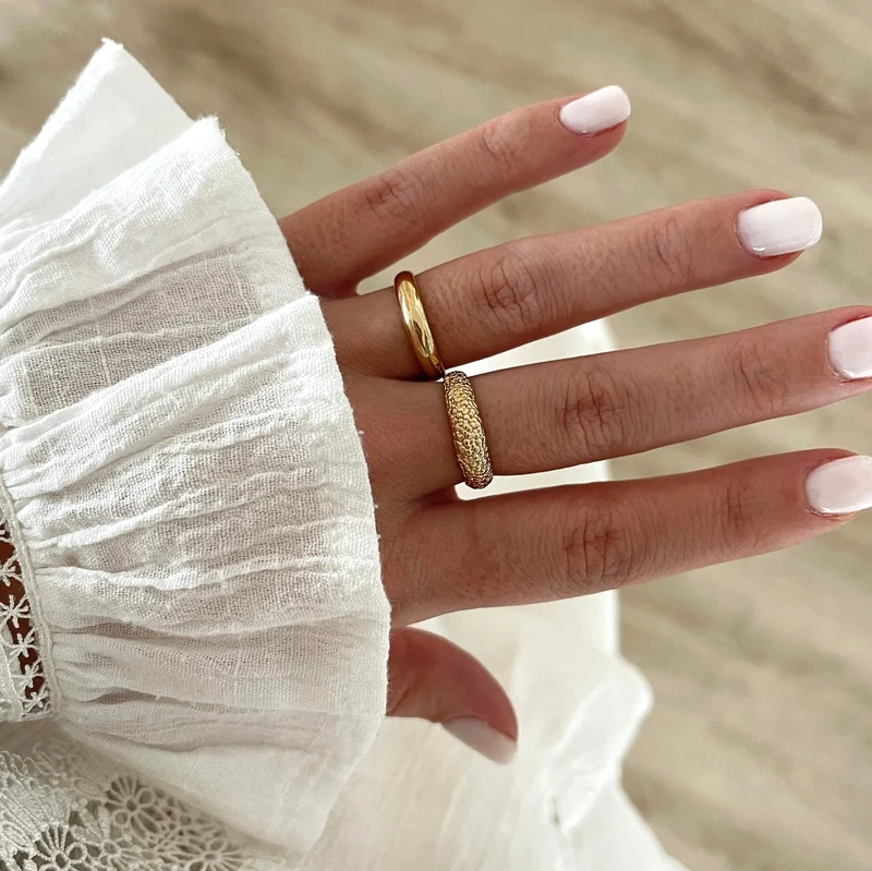 Bague "Marianne" plaqué or