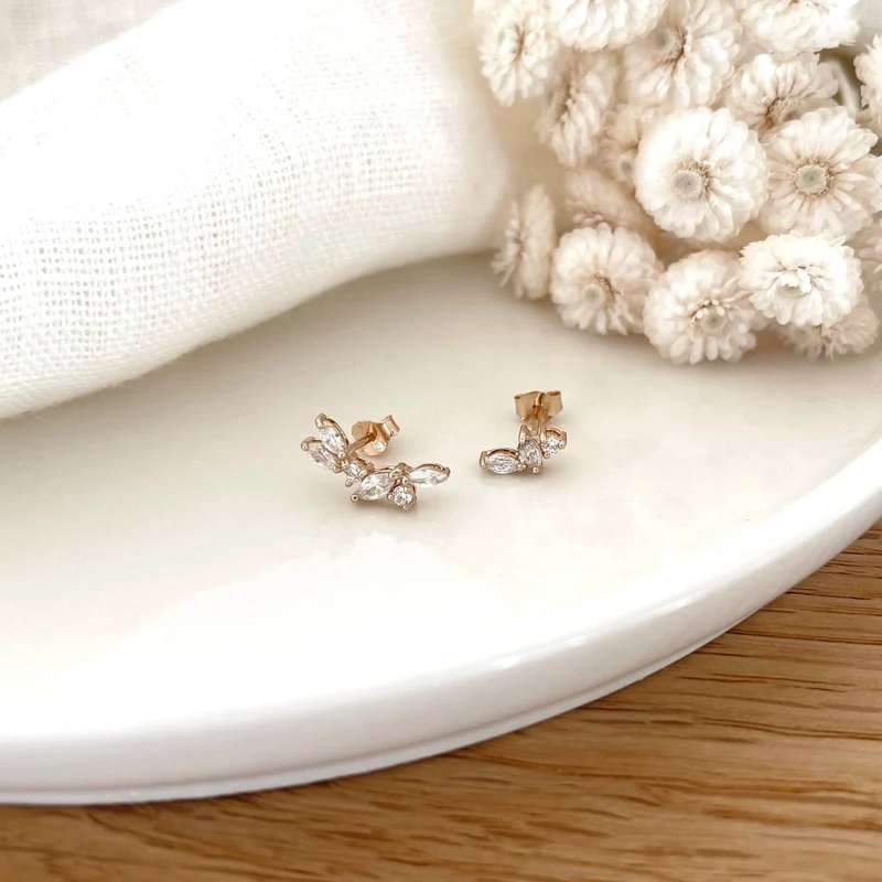 Boucles d'oreilles "Kenza" plaqué or