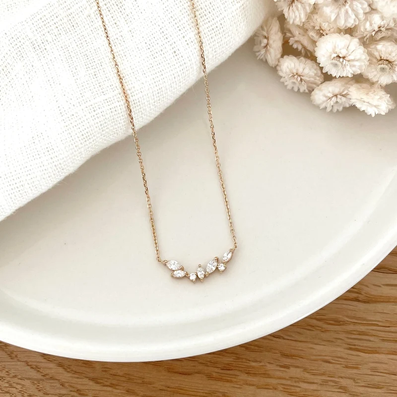 Collier "Kenza" plaqué or