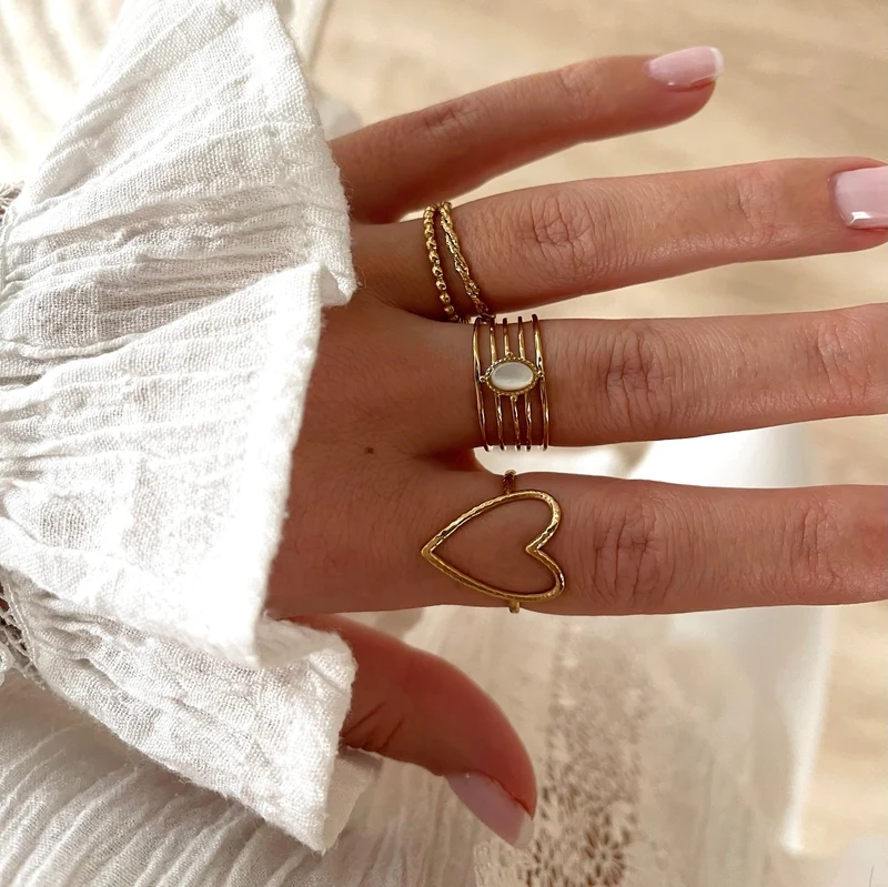 Bague "Manissa" acier