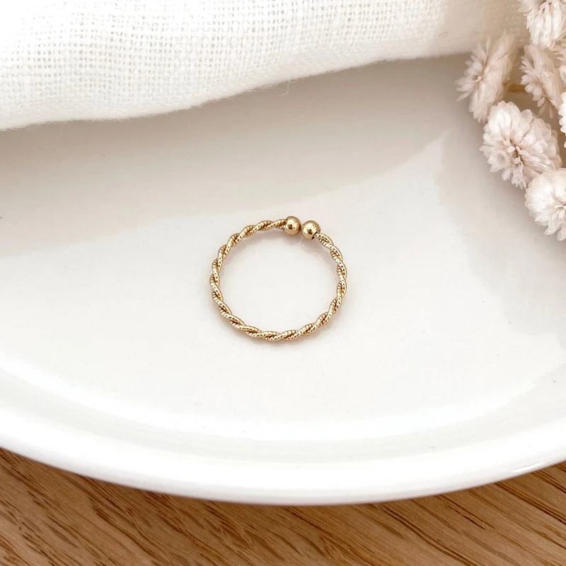 Bague "Nadège" plaqué or