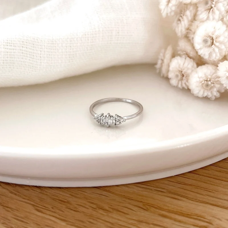 Bague "Anouck" argent