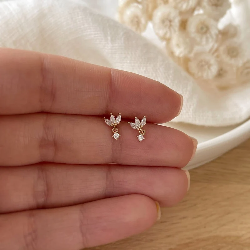Boucles d'oreilles "Louana" plaqué or