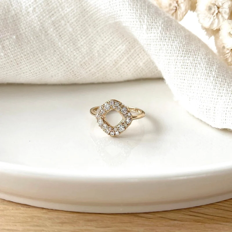 Bague "Laurie" plaqué or