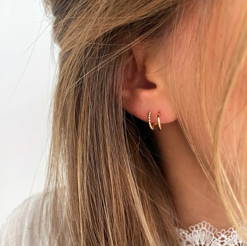 Boucles d'oreilles "Nawel" plaqué or