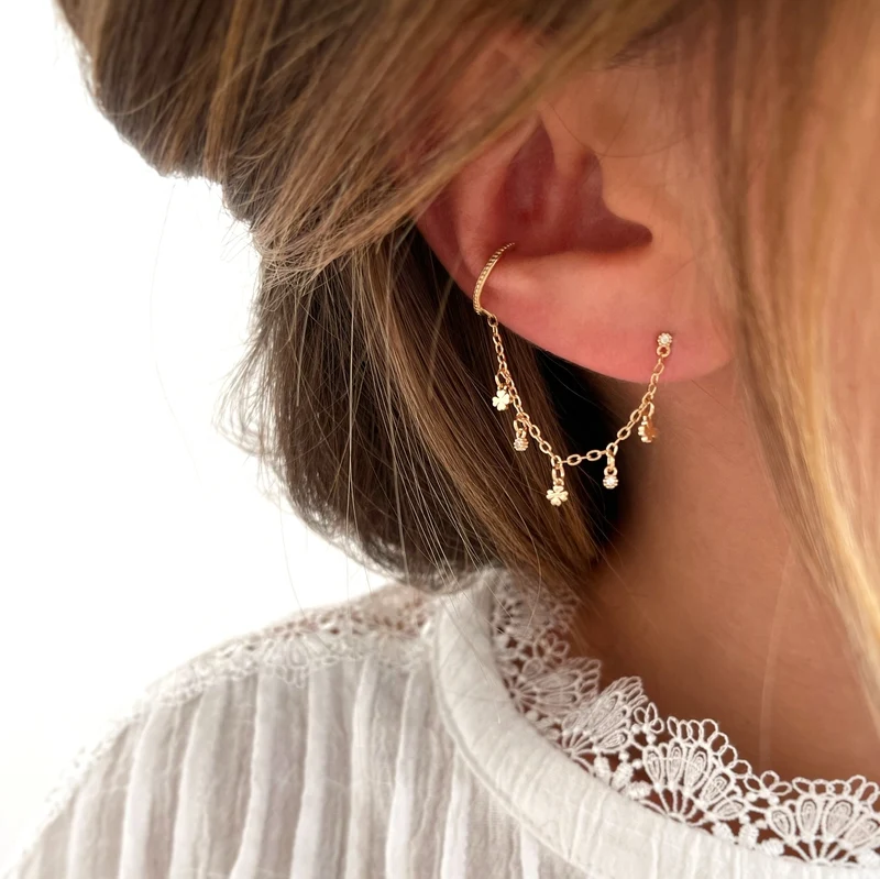 Mono boucle "Laly" plaqué or