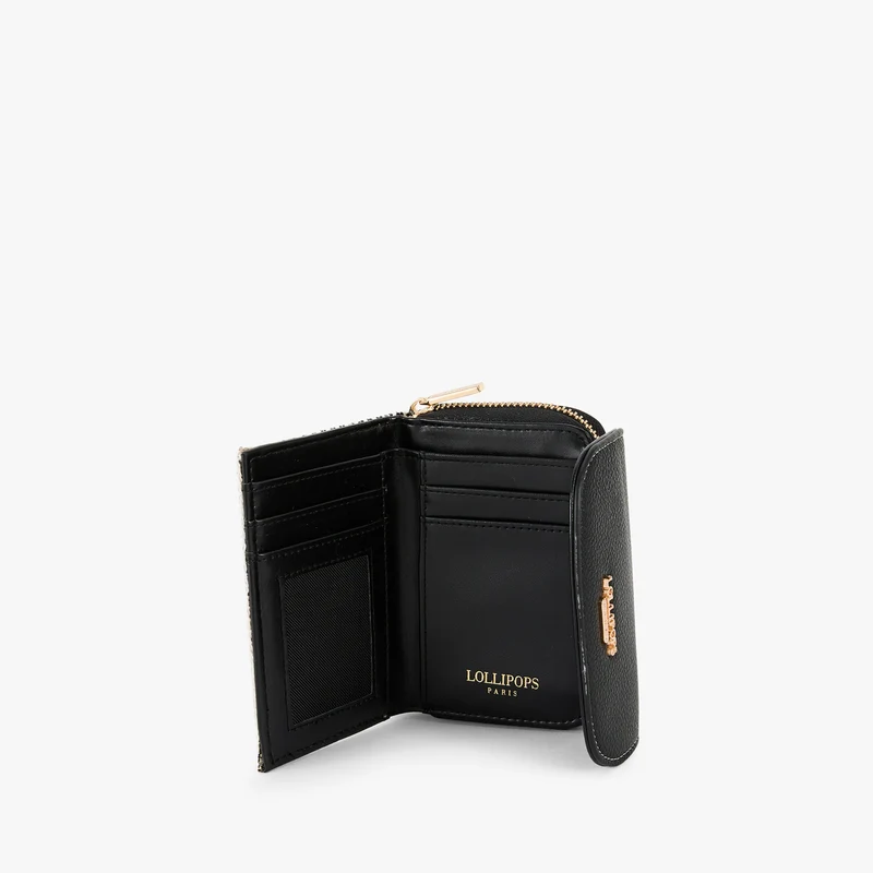 Petit portefeuille noir Petula