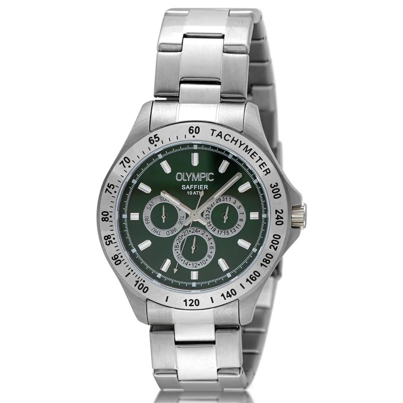 Olympic Jeffrey Hommes Montre Argent OL89HSS051