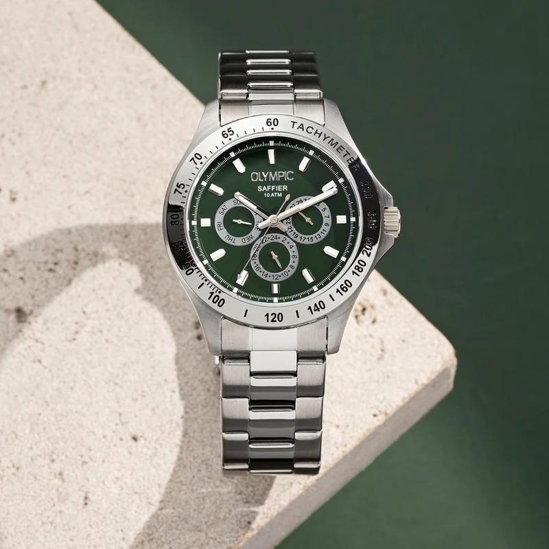 Olympic Jeffrey Hommes Montre Argent OL89HSS051