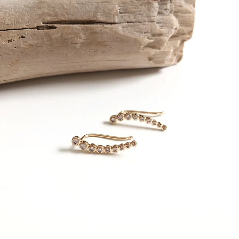 Boucles d'oreilles "Délicate" plaqué or
