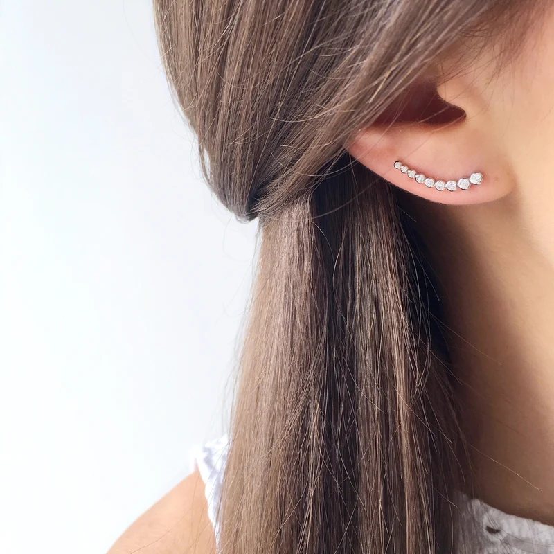 Boucles d'oreilles "Délicate" argent