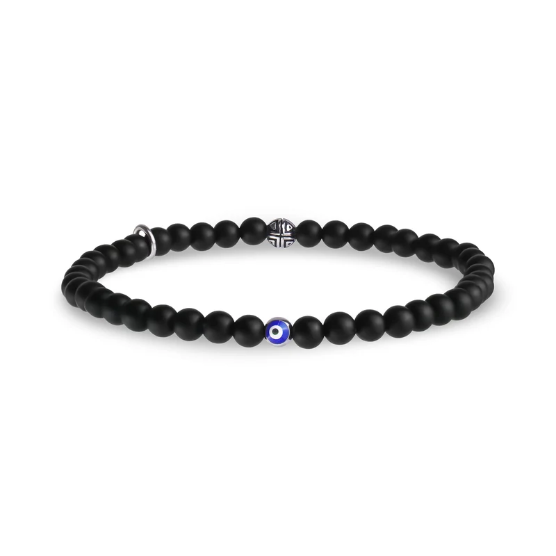 Bracelet de perles de protection contre les yeux maléfiques - 4MM