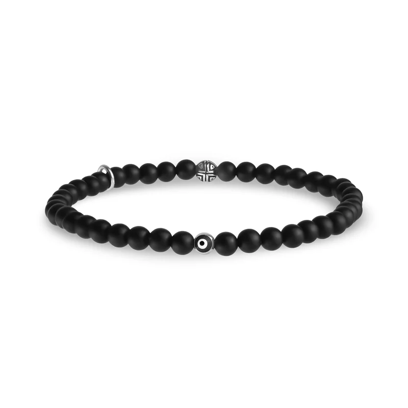 Bracelet de perles de protection contre les yeux maléfiques - 4MM