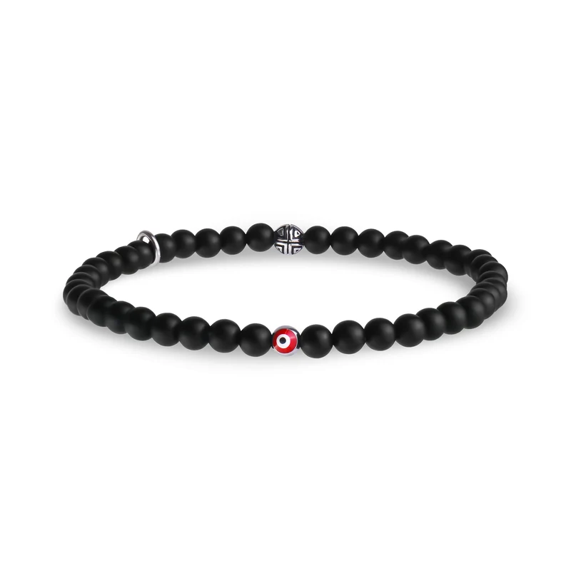 Bracelet de perles de protection contre les yeux maléfiques - 4MM