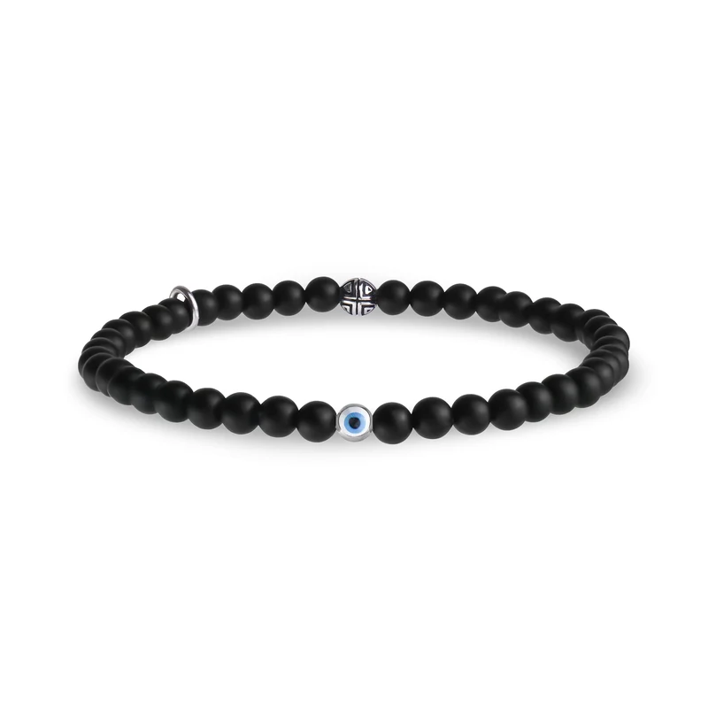 Bracelet de perles de protection contre les yeux maléfiques - 4MM