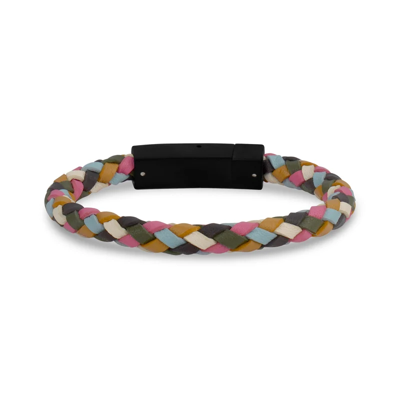 Bracelet en cuir boho multicolore | 6MM