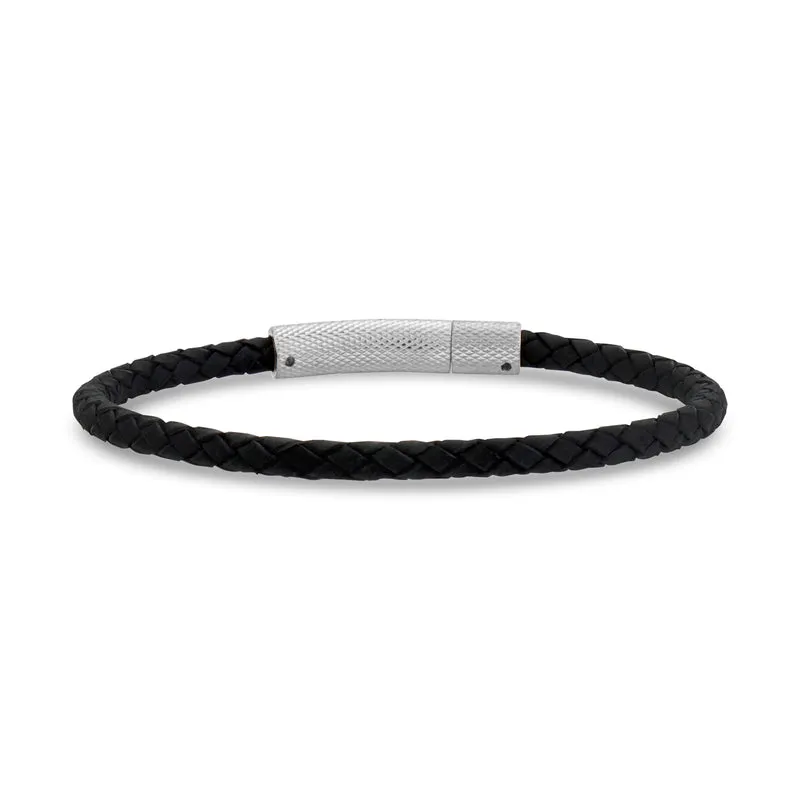 Bracelet en cuir détaillé de 4 mm