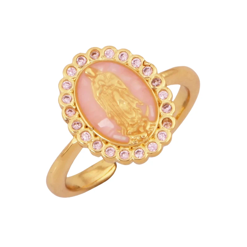 Bague Vierge Marie Nacre