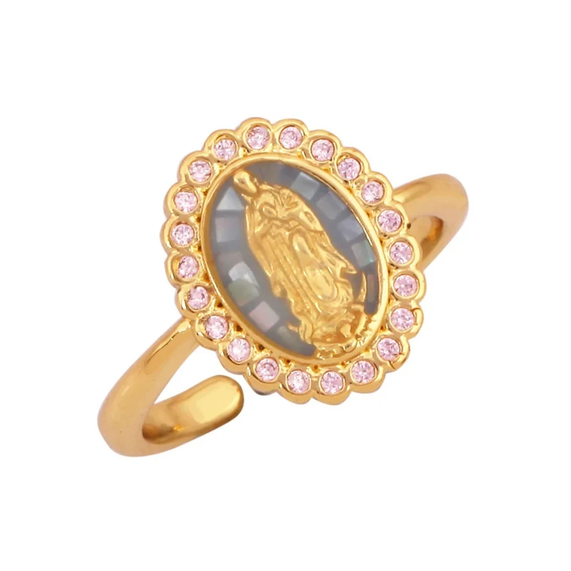 Bague Vierge Marie Nacre
