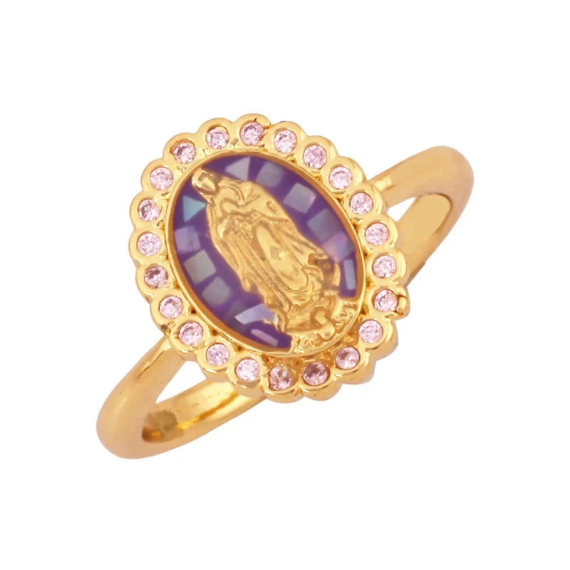 Bague Vierge Marie Nacre
