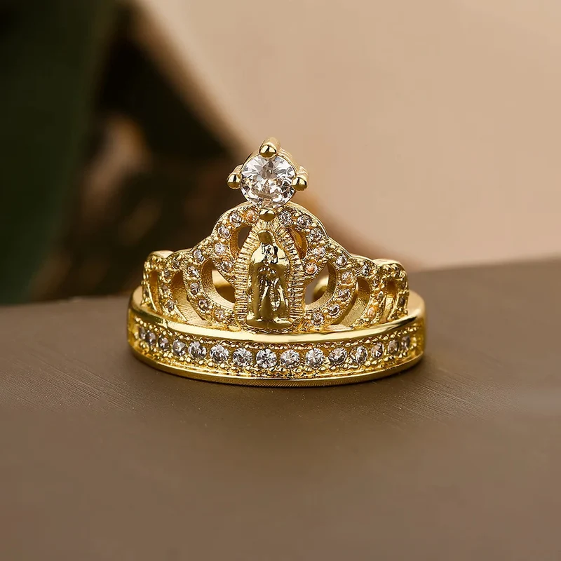 Bague Vierge Marie Couronne