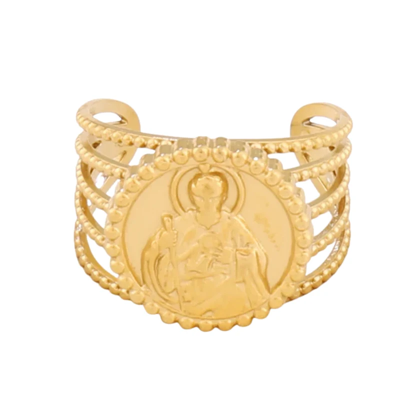 Bague Médaillon Vierge Marie