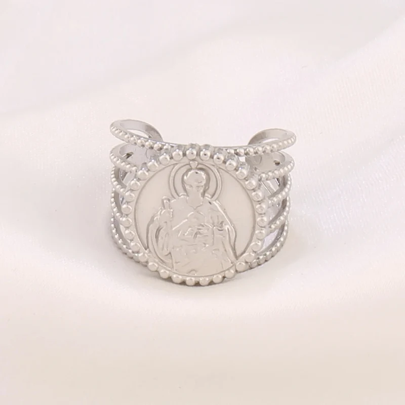 Bague Médaillon Vierge Marie