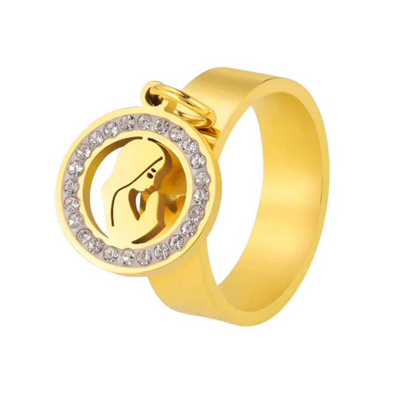 Bague Breloque Vierge Marie