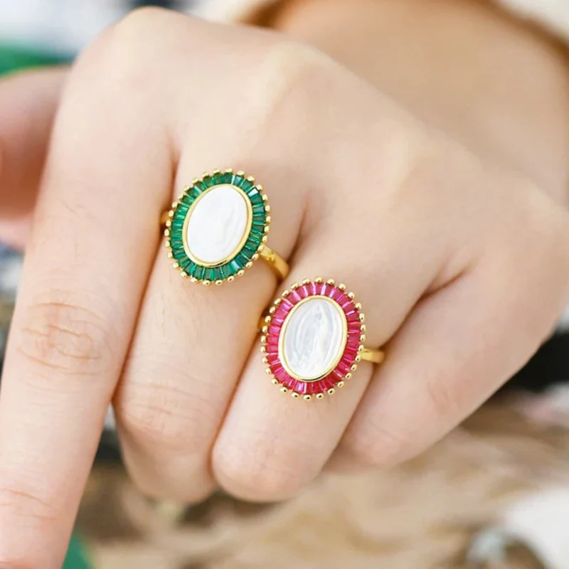 Bague Vierge Marie Nacre Stass