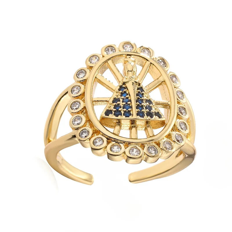 Bague Vierge Marie Halo
