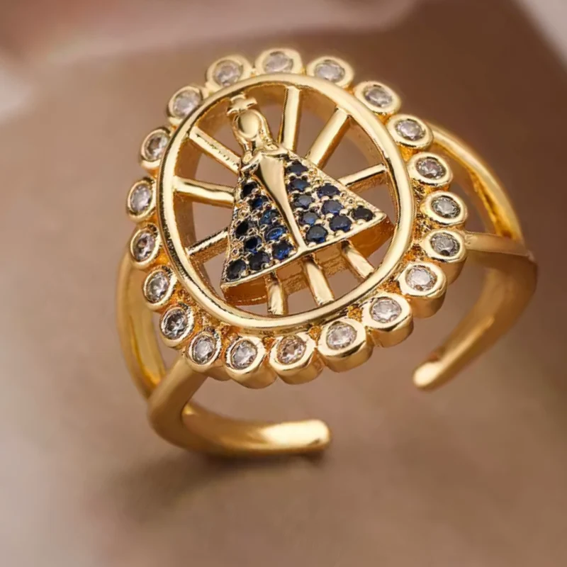 Bague Vierge Marie Halo