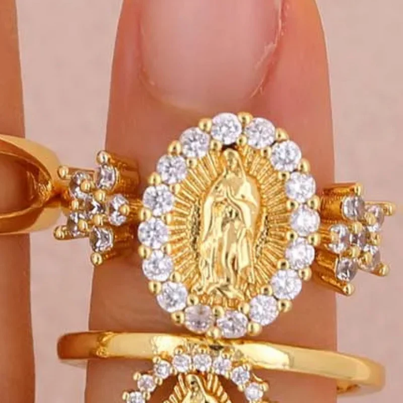 Bague Médaille Vierge Marie