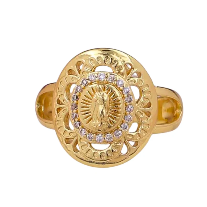 Bague Vierge Marie Ronde