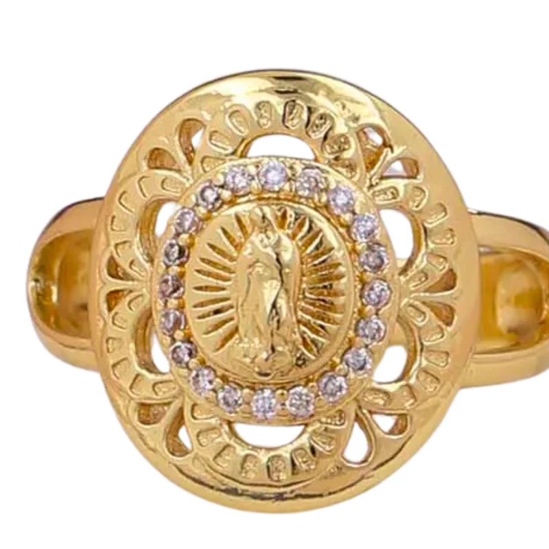 Bague Vierge Marie Ronde