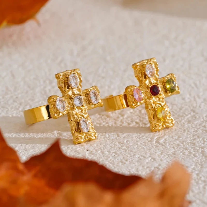 Bague Croix Vintage