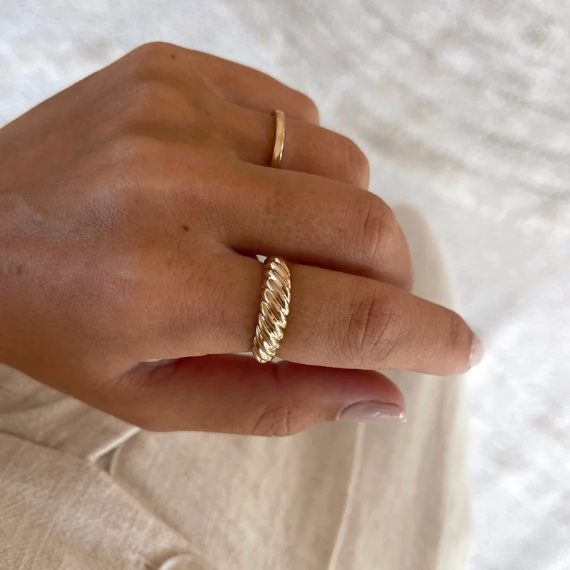 Bague "Beatriz" plaqué or