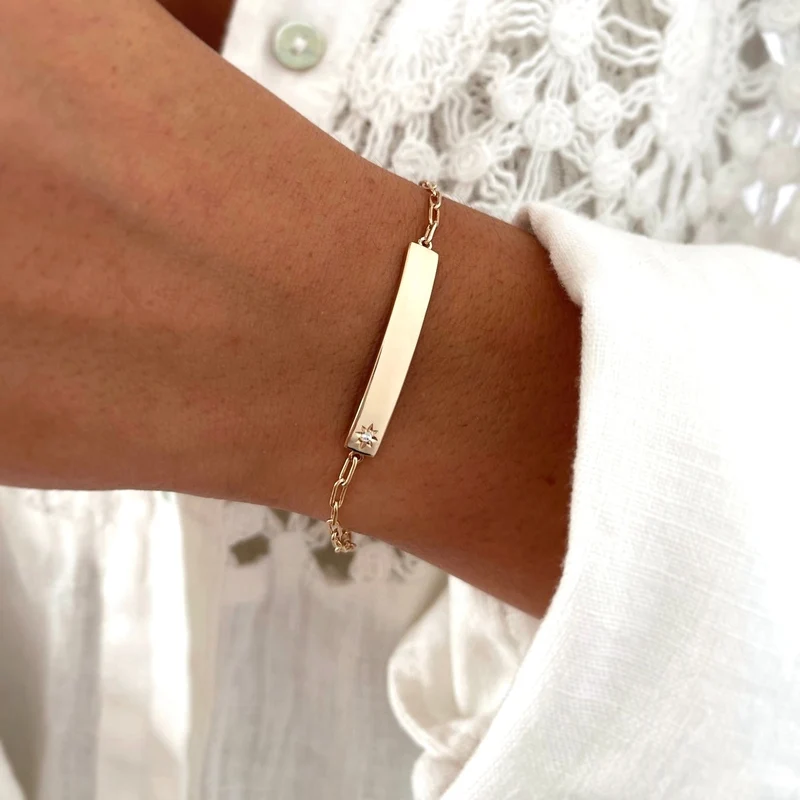 Bracelet "Simon" plaqué or