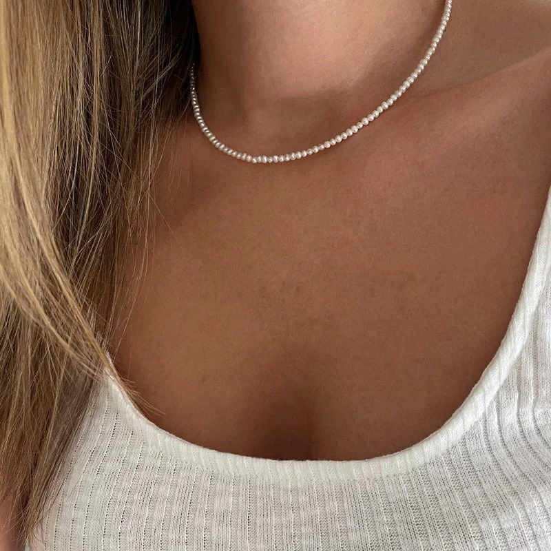 Collier "Pearl" argent