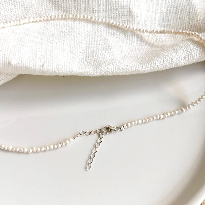 Collier "Pearl" argent