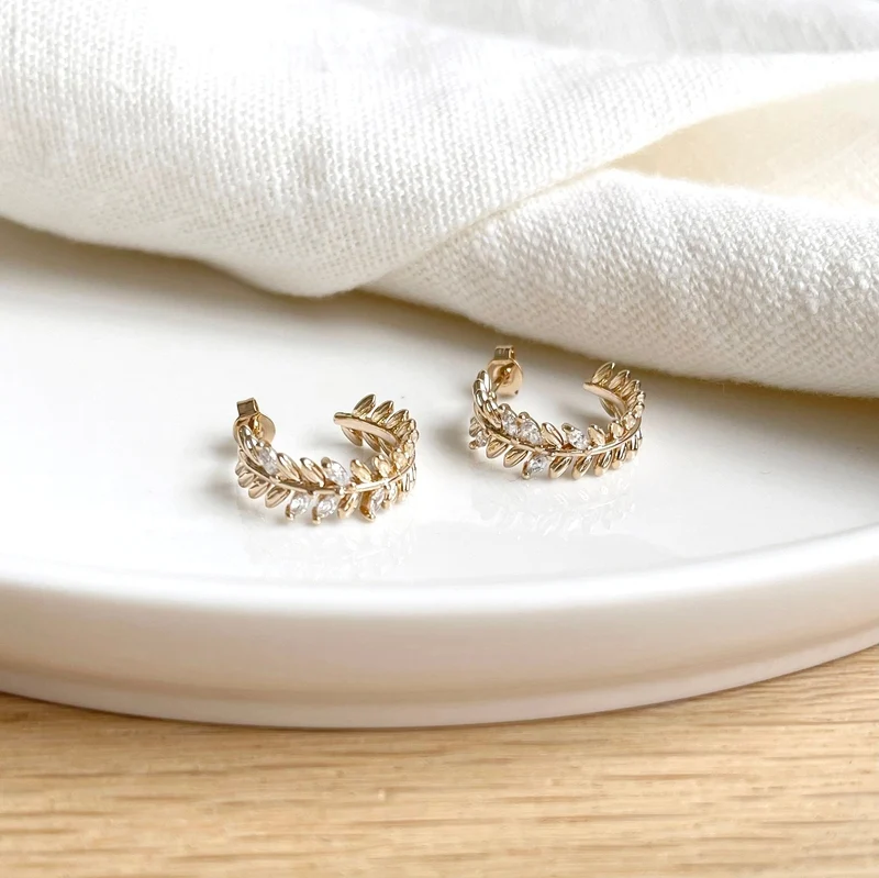 Boucles d'oreilles "Cheryl" plaqué or