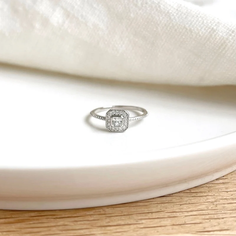 Bague "Tiffany" argent